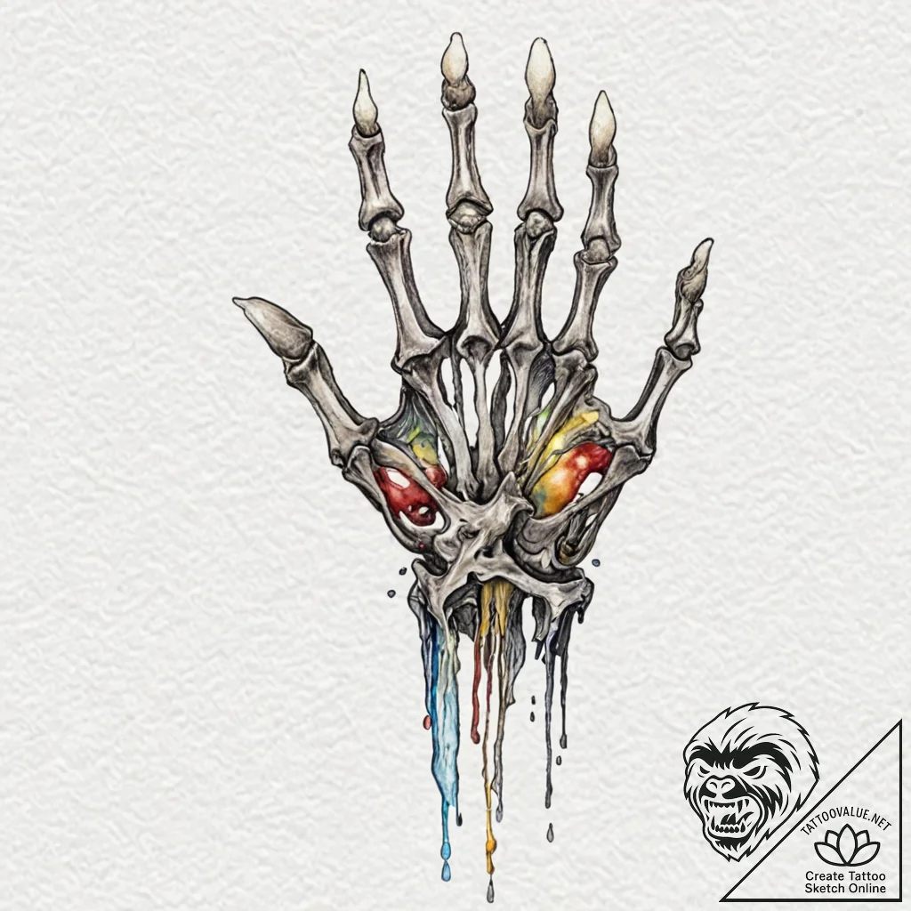 Tattoo sketch, delicate deconstruction, a cla... - tattoo sketch (№1752435079_0, 13.07.2025 19:31) — tattoovalue.net