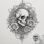 Tattoo sketch, weaver of whispering worlds, a… – tattoo sketch (№1752435509_0, 13.07.2025 19:38) — tattoovalue.net