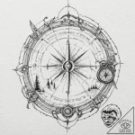 Tattoo sketch, wilderness survival kit, digit… – tattoo sketch (№1752437773_0, 13.07.2025 20:16) — tattoovalue.net