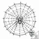 Tattoo sketch, orb weaver’s digital web, a de… – tattoo sketch (№1752438208_0, 13.07.2025 20:23) — tattoovalue.net