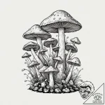 Tattoo sketch, mushroom cultivator of code, a… – tattoo sketch (№1752442184_0, 13.07.2025 21:29) — tattoovalue.net
