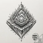 Tattoo sketch, glowing crystal data drive, a… – tattoo sketch (№1752442609_0, 13.07.2025 21:36) — tattoovalue.net