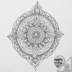 Tattoo sketch, burning candle with its flame… – tattoo sketch (№1752446058_0, 13.07.2025 22:34) — tattoovalue.net