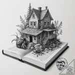 Tattoo sketch, hermit crab with a house of kn… – tattoo sketch (№1752446226_0, 13.07.2025 22:37) — tattoovalue.net
