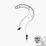 Tattoo sketch, tethered comet rider, a lone f… – tattoo sketch (№1752446306_0, 13.07.2025 22:38) — tattoovalue.net
