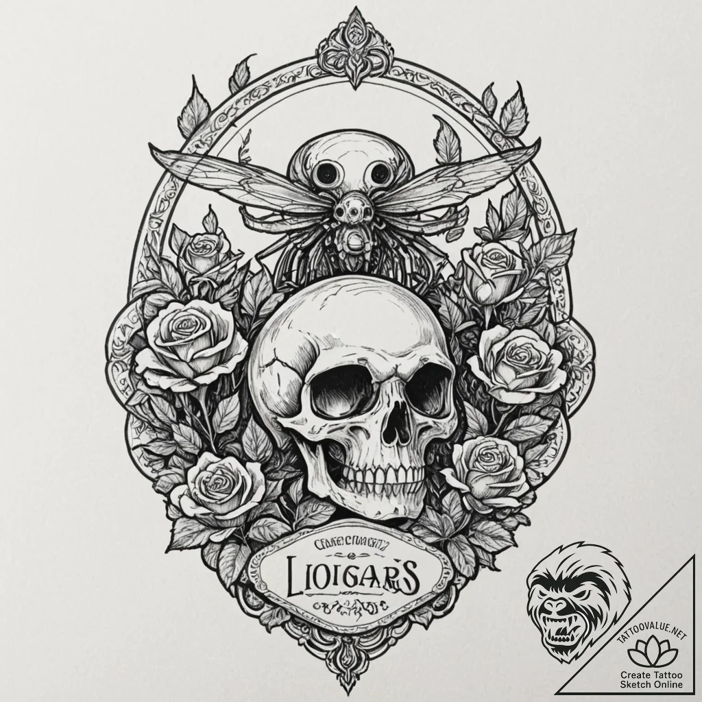 Tattoo sketch, curiosity cabinet of the futur... - tattoo sketch (№1752446479_0, 13.07.2025 22:41) — tattoovalue.net