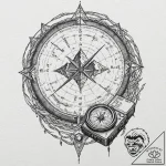 Tattoo sketch, wilderness survival kit, digit… – tattoo sketch (№1752449061_0, 13.07.2025 23:24) — tattoovalue.net