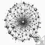 Tattoo sketch, interconnected microcosm, a cr… – tattoo sketch (№1752451408_0, 14.07.2025 00:03) — tattoovalue.net
