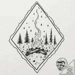 Tattoo sketch, smoke signals of data, wisps o… – tattoo sketch (№1752452329_0, 14.07.2025 00:18) — tattoovalue.net
