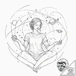Tattoo sketch, invisible threads of fate (cos… – tattoo sketch (№1752452914_0, 14.07.2025 00:28) — tattoovalue.net