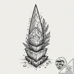 Tattoo sketch, xenochronistic artifact displa… – tattoo sketch (№1752453164_0, 14.07.2025 00:32) — tattoovalue.net