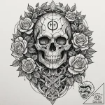 Tattoo sketch, golem of ancient code, a massi… – tattoo sketch (№1752453250_0, 14.07.2025 00:34) — tattoovalue.net