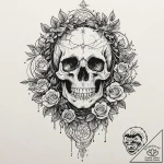 Tattoo sketch, forest spirit’s data stream, a… – tattoo sketch (№1752455937_0, 14.07.2025 01:18) — tattoovalue.net
