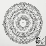Tattoo sketch, kaleidoscope moon, a crescent… – tattoo sketch (№1752456188_0, 14.07.2025 01:23) — tattoovalue.net