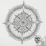 Tattoo sketch, intuition compass, a tradition… – tattoo sketch (№1752460958_0, 14.07.2025 02:42) — tattoovalue.net