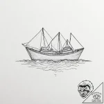 Tattoo sketch, origami ocean liner, a delicat… – tattoo sketch (№1752461968_0, 14.07.2025 02:59) — tattoovalue.net