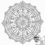 Tattoo sketch, karma wheel, digital spokes, a… – tattoo sketch (№1752462725_0, 14.07.2025 03:12) — tattoovalue.net