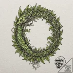 Tattoo sketch, verdant growth, circuit roots,… – tattoo sketch (№1752463323_0, 14.07.2025 03:22) — tattoovalue.net