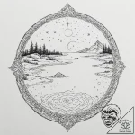Tattoo sketch, introspection island, a small,… – tattoo sketch (№1752465694_0, 14.07.2025 04:01) — tattoovalue.net