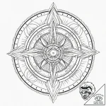 Tattoo sketch, zircon compass, guiding light,… – tattoo sketch (№1752467455_0, 14.07.2025 04:30) — tattoovalue.net