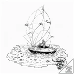 Tattoo sketch, future fisherman, a lone fishe… – tattoo sketch (№1752468041_0, 14.07.2025 04:40) — tattoovalue.net
