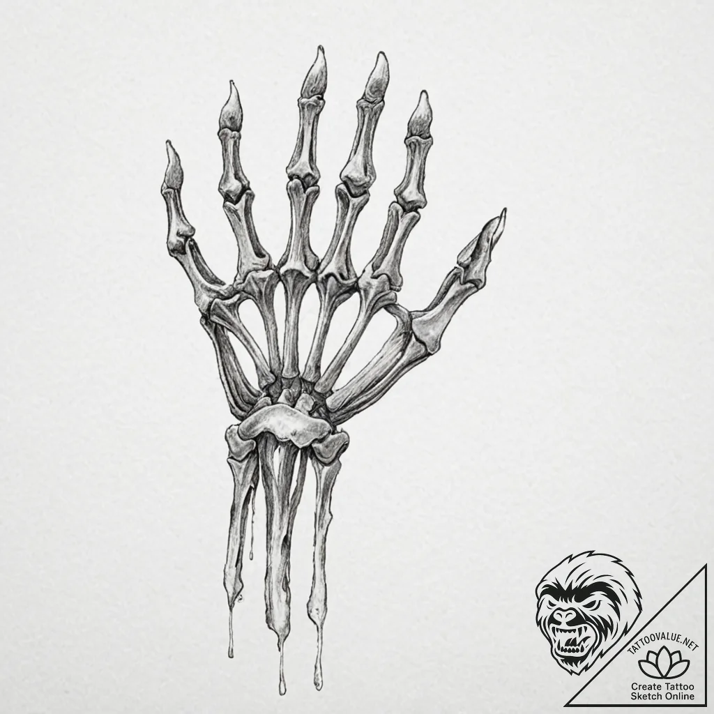 Tattoo sketch, delicate deconstruction, a cla... - tattoo sketch (№1752470737_0, 14.07.2025 05:25) — tattoovalue.net