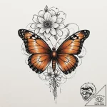 Tattoo sketch, rebirth in rust, a rusted, dec… – tattoo sketch (№1752470905_0, 14.07.2025 05:28) — tattoovalue.net