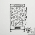 Tattoo sketch, vending machine of virtues, a… – tattoo sketch (№1752471827_0, 14.07.2025 05:43) — tattoovalue.net