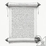 Tattoo sketch, sacred scribe’s scroll of code… – tattoo sketch (№1752472749_0, 14.07.2025 05:59) — tattoovalue.net