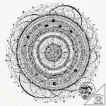Tattoo sketch, numinous numbers portal, a swi… – tattoo sketch (№1752473924_0, 14.07.2025 06:18) — tattoovalue.net