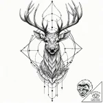 Tattoo sketch, guardian of the digital forest… – tattoo sketch (№1752474346_0, 14.07.2025 06:25) — tattoovalue.net