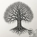 Tattoo sketch, yggdrasil’s roots, dark networ… – tattoo sketch (№1752474850_0, 14.07.2025 06:34) — tattoovalue.net