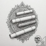 Tattoo sketch, vellum scroll, projected truth… – tattoo sketch (№1752475270_0, 14.07.2025 06:41) — tattoovalue.net