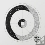 Tattoo sketch, yin-yang of day and night (dig… – tattoo sketch (№1752475353_0, 14.07.2025 06:42) — tattoovalue.net