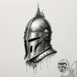 Tattoo sketch, ironclad ideals, a medieval kn… – tattoo sketch (№1752475437_0, 14.07.2025 06:43) — tattoovalue.net