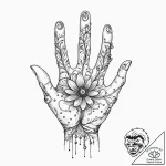 Tattoo sketch, hand of ai creation, a strong,… – tattoo sketch (№1752478204_0, 14.07.2025 07:30) — tattoovalue.net