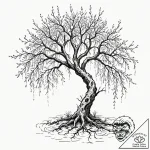 Tattoo sketch, whispering willow of wi-fi, an… – tattoo sketch (№1752478790_0, 14.07.2025 07:39) — tattoovalue.net