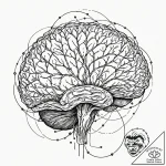 Tattoo sketch, global brain network, a styliz… – tattoo sketch (№1752480214_0, 14.07.2025 08:03) — tattoovalue.net