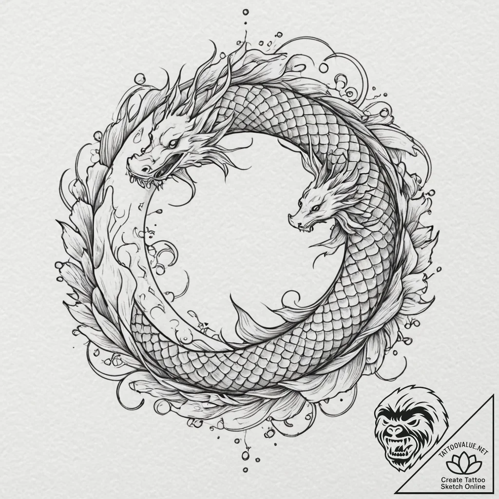 Tattoo sketch, zephyr of zero-point energy, a... - tattoo sketch (№1752480716_0, 14.07.2025 08:11) — tattoovalue.net