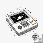 Tattoo sketch, retro console, cosmic cartridg… – tattoo sketch (№1752480799_0, 14.07.2025 08:13) — tattoovalue.net