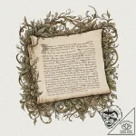 Tattoo sketch, fading memory scroll, an antiq… – tattoo sketch (№1752480883_0, 14.07.2025 08:14) — tattoovalue.net