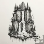 Tattoo sketch, eco-reclaimed skyscraper, a ma… – tattoo sketch (№1752482478_0, 14.07.2025 08:41) — tattoovalue.net
