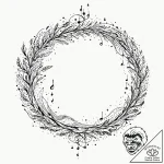 Tattoo sketch, melodic data stream river, a w… – tattoo sketch (№1752483349_0, 14.07.2025 08:55) — tattoovalue.net