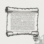 Tattoo sketch, legacy code scroll, an ancient… – tattoo sketch (№1752483744_0, 14.07.2025 09:02) — tattoovalue.net