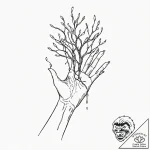 Tattoo sketch, nurturing hand of the digital… – tattoo sketch (№1752484331_0, 14.07.2025 09:12) — tattoovalue.net