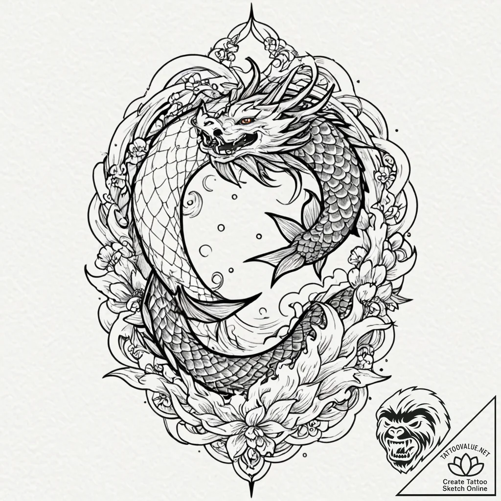 Tattoo sketch, transcendent tarot card, a cla... - tattoo sketch (№1752484414_0, 14.07.2025 09:13) — tattoovalue.net