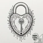 Tattoo sketch, an antique key unlocking a dig… – tattoo sketch (№1752484750_0, 14.07.2025 09:19) — tattoovalue.net