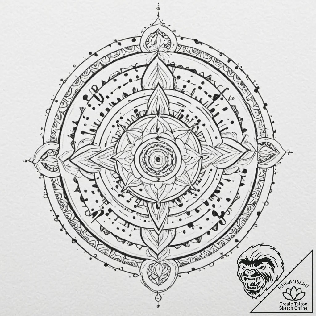 Tattoo sketch, enchanted code book, an ancien... - tattoo sketch (№1752485172_0, 14.07.2025 09:26) — tattoovalue.net