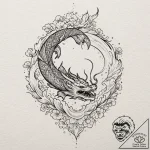 Tattoo sketch, maverick mapmaker’s quill, an… – tattoo sketch (№1752485506_0, 14.07.2025 09:31) — tattoovalue.net