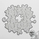 Tattoo sketch, infinite puzzle piece, a singl… – tattoo sketch (№1752486009_0, 14.07.2025 09:40) — tattoovalue.net